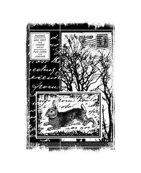 Crafty Individuals Hare Amongst the Trees Unmounted Rubber Stamps (CI-202) (OUTLET)