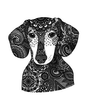 Crafty Individuals Happy Sausage Dog Unmounted Rubber Stamps (CI-592) (OUTLET)