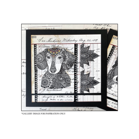Crafty Individuals Happy Sausage Dog Unmounted Rubber Stamps (CI-592) (DISCONTINUED)