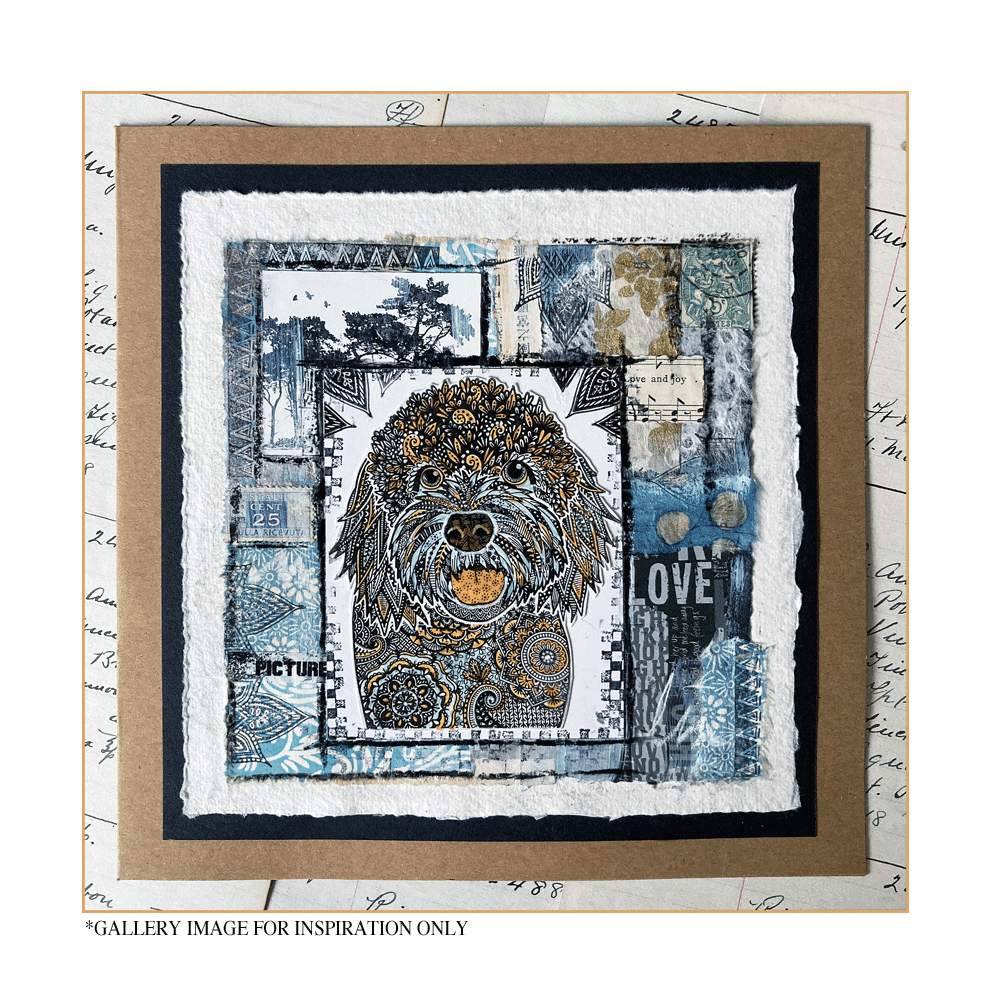 Crafty Individuals Happy Cockapoo Unmounted Rubber Stamps (CI-596) (OUTLET)