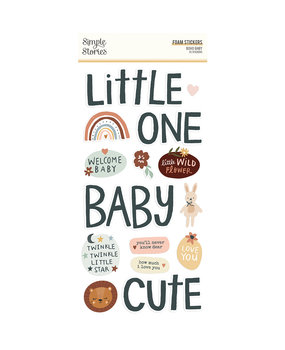 Simple Stories Boho Baby Foam Stickers (17522) (DISCONTINUED)