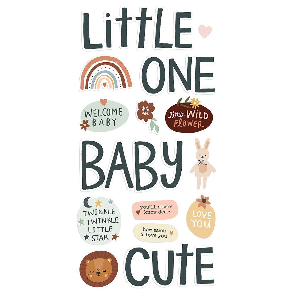 Simple Stories Boho Baby Foam Stickers (17522) (OUTLET)
