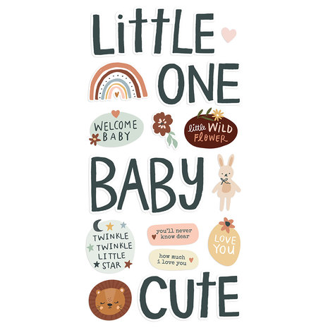 Simple Stories Boho Baby Foam Stickers (17522) (OUTLET)