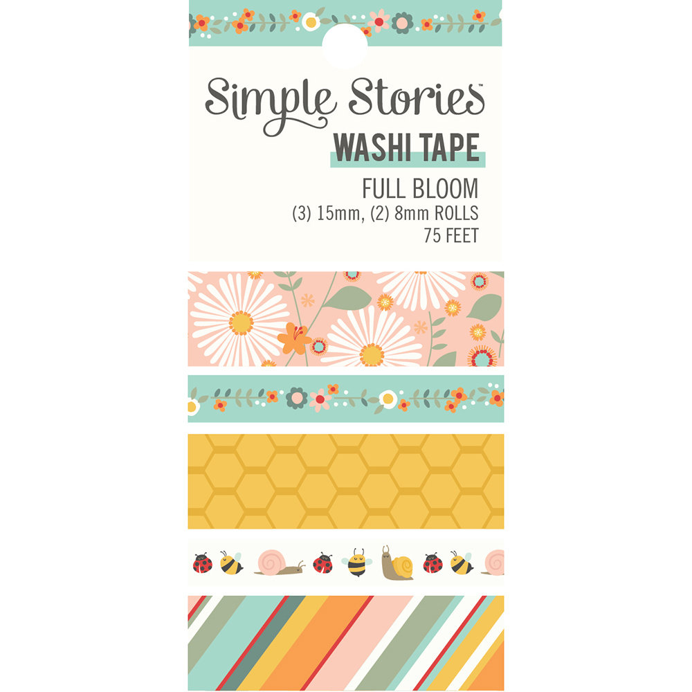 Simple Stories Full Bloom Washi Tape (17025) (OUTLET)