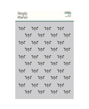 Simple Stories Full Bloom Stencil Bees (17026) (DISCONTINUED)
