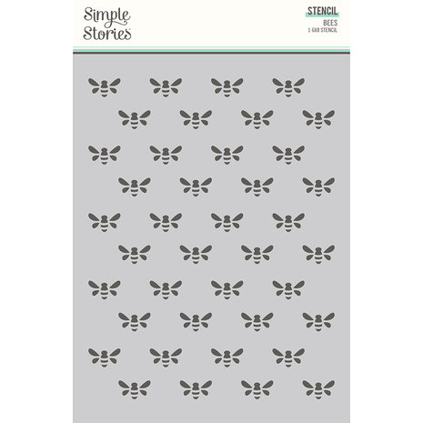 Simple Stories Full Bloom Stencil Bees (17026) (OUTLET)