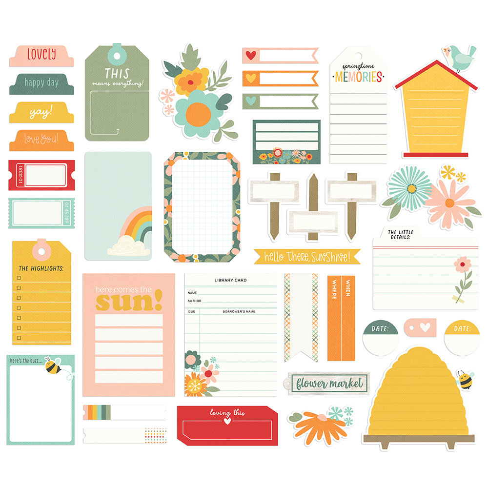 Simple Stories Full Bloom Journal Bits (17018) (DISCONTINUED)