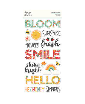 Simple Stories Full Bloom Foam Stickers (17021) (DISCONTINUED)
