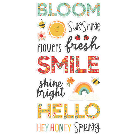 Simple Stories Full Bloom Foam Stickers (17021) (DISCONTINUED)