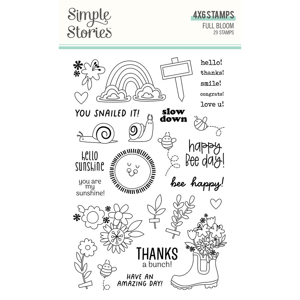Simple Stories Full Bloom Clear Stamps (17015) (DISCONTINUED)