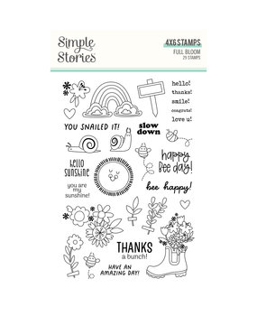 Simple Stories Full Bloom Clear Stamps (17015) (DISCONTINUED)