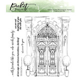 Picket Fence Studios Scene Building: BFF Girls' Mansion 6x6 Inch Clear Stamps (BFF-119) (OUTLET)