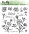Carnation Flower Garden 6x6 Inch Clear Stamps (F-162) (OUTLET)