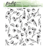 Picket Fence Studios Blossoms 4x4 Inch Clear Stamps (F-169) (OUTLET)