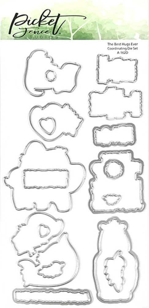 Picket Fence Studios The Best Hugs Ever 4x8 Inch Dies (A-162D) (OUTLET)