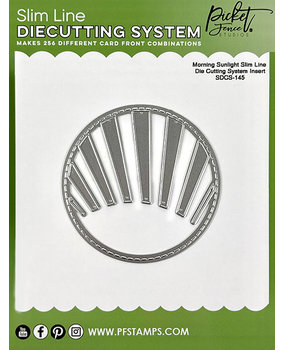 Picket Fence Studios Morning Sunlight Slim Line 4x4 Inch Die Cutting System Insert (SDCS-145) (OUTLET)