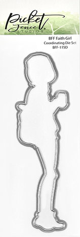 Picket Fence Studios BFF Faith Girl 2x5 Inch Dies (BFF-115D) (OUTLET)