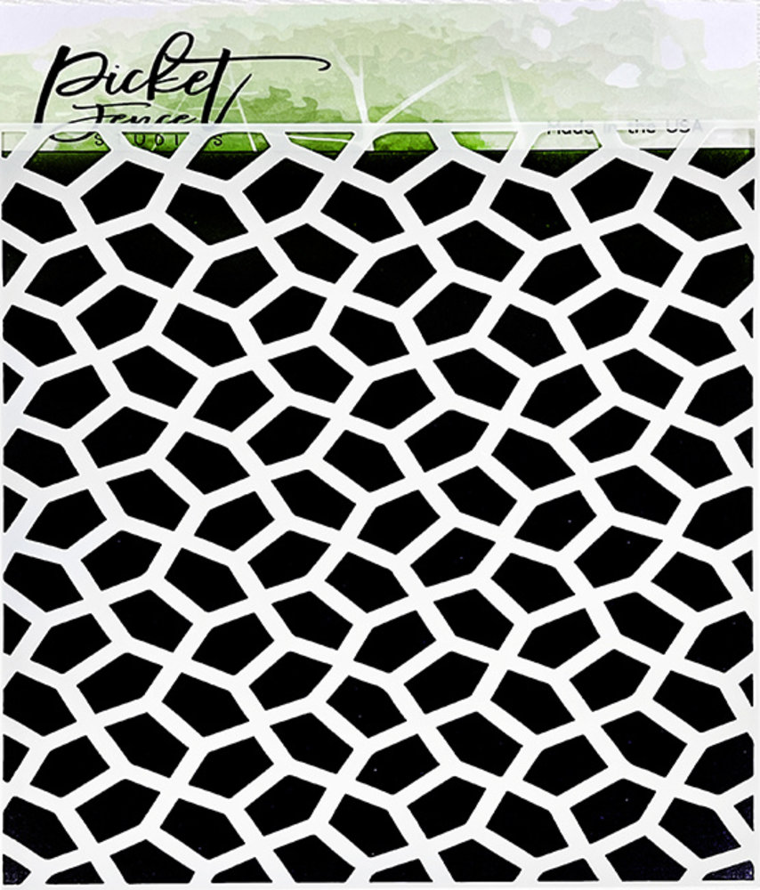 Picket Fence Studios Cobblestone 6x6 Inch Stencil (SC-290) (OUTLET)
