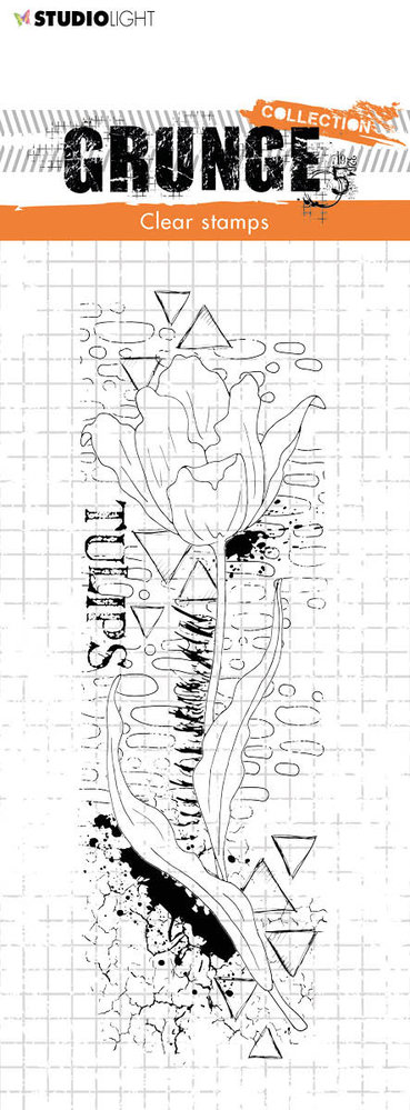 Studio Light Tulip Grunge Stamps (SL-GR-STAMP198) (OUTLET)