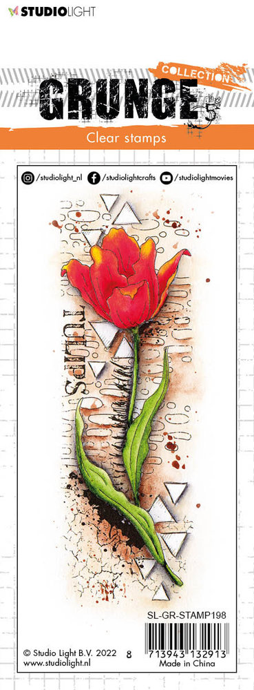 Studio Light Tulip Grunge Stamps (SL-GR-STAMP198) (OUTLET)