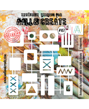 Aall and Create Stencil 6x6 Inch Components (AALL-PC-107) (DISCONTINUED)
