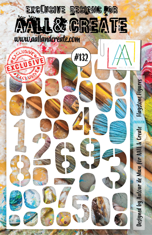 Aall and Create Stencil A5 Flagstone Figures (AALL-PC-132) (DISCONTINUED) Aall and Create Stencil A5 Flagstone Figures (AALL-PC-132) (DISCONTINUED)