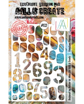 Aall and Create Stencil A5 Flagstone Figures (AALL-PC-132) (DISCONTINUED)