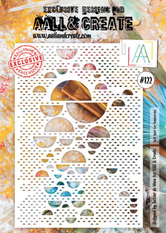 Aall and Create Stencil A4 Soft Spot For Semicircles (AALL-PC-122) (DISCONTINUED) Aall and Create Stencil A4 Soft Spot For Semicircles (AALL-PC-122) (DISCONTINUED)
