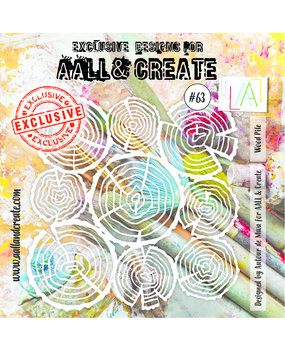 Aall and Create Stencil 6x6 Inch Wood Pile (AALL-PC-063) (DISCONTINUED)