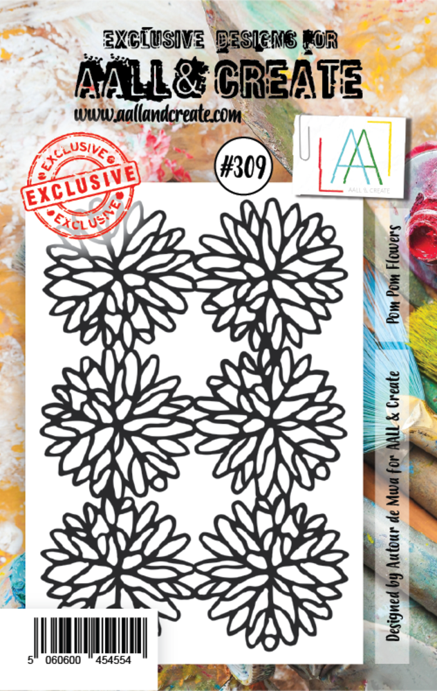 Aall and Create Stamp Set A7 Pom Pom Flowers (AALL-TP-309) (DISCONTINUED) Aall and Create Stamp Set A7 Pom Pom Flowers (AALL-TP-309) (DISCONTINUED)
