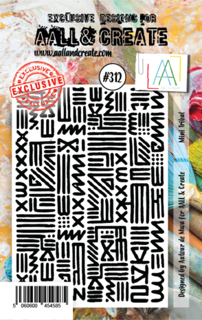 Aall and Create Stamp Set A7 Mini Tribal (AALL-TP-312) (DISCONTINUED)