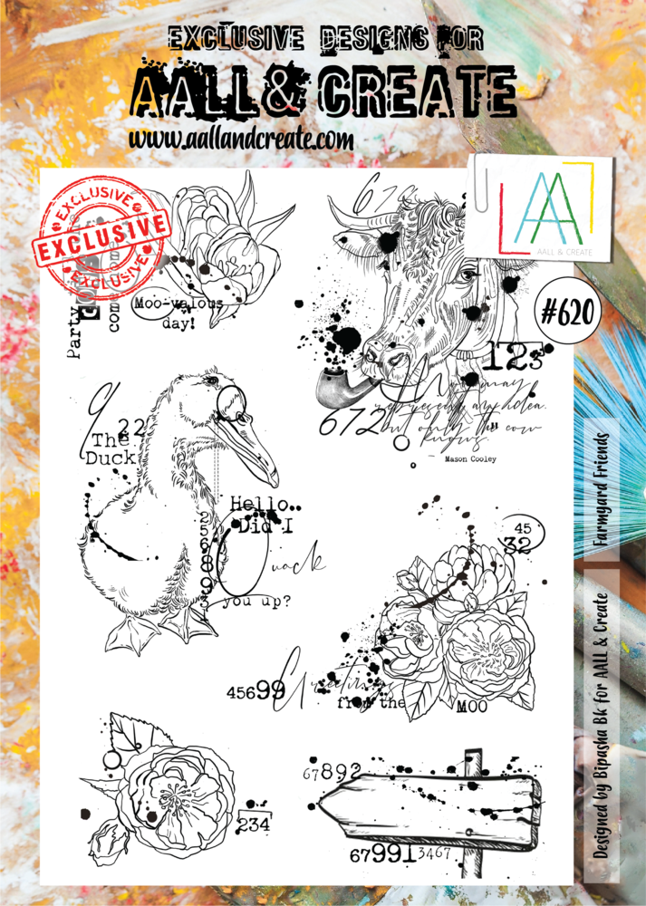 Aall and Create Stamp Set A4 Farmyard Friends (AALL-TP-620) (DISCONTINUED) Aall and Create Stamp Set A4 Farmyard Friends (AALL-TP-620) (DISCONTINUED)