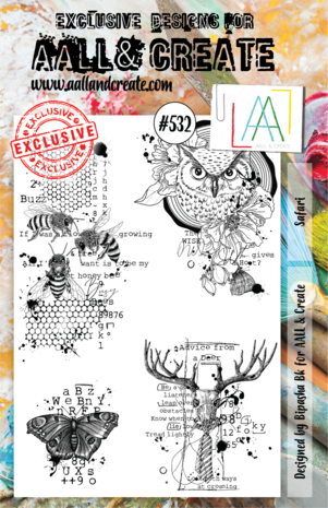 Aall and Create Stamp Set A5 Safari (AALL-TP-532) (DISCONTINUED) Aall and Create Stamp Set A5 Safari (AALL-TP-532) (DISCONTINUED)
