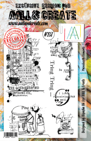 Aall and Create Stamp Set A5 Phonebooth Elements (AALL-TP-237) (DISCONTINUED) Aall and Create Stamp Set A5 Phonebooth Elements (AALL-TP-237) (DISCONTINUED)