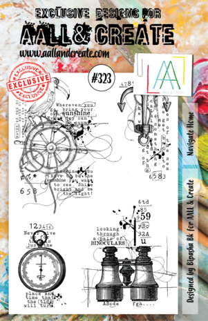 Aall and Create Stamp Set A5 Navigate Home (AALL-TP-323) (DISCONTINUED) Aall and Create Stamp Set A5 Navigate Home (AALL-TP-323) (DISCONTINUED)