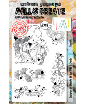 Aall and Create Stamp Set A5 Flourish (AALL-TP-269) (DISCONTINUED)