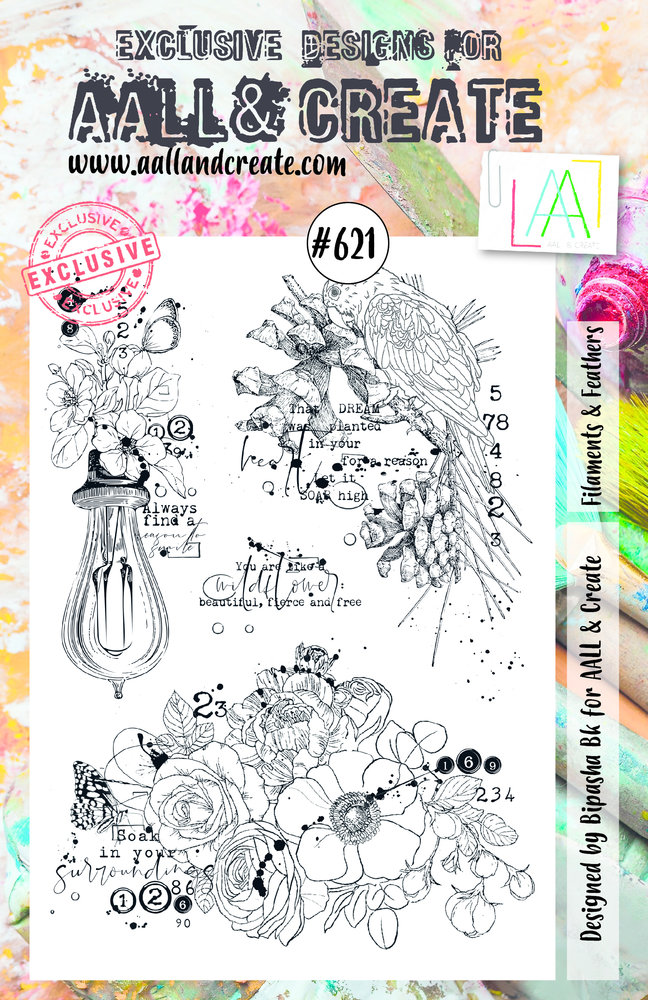 Aall and Create Stamp Set A5 Filaments & Feathers (AALL-TP-621) (DISCONTINUED) Aall and Create Stamp Set A5 Filaments & Feathers (AALL-TP-621) (DISCONTINUED)