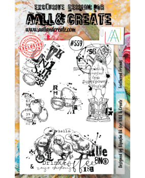 Aall and Create Stamp Set A5 Feathered Friends (AALL-TP-559) (DISCONTINUED)