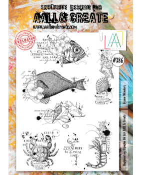 Aall and Create Stamp Set A4 Ocean Wonders (AALL-TP-386) (DISCONTINUED) Aall and Create Stamp Set A4 Ocean Wonders (AALL-TP-386) (DISCONTINUED)