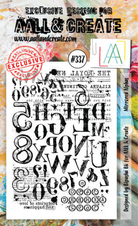 Aall and Create Stamp Set A6 Mirrored Alphas (AALL-TP-337) (DISCONTINUED) Aall and Create Stamp Set A6 Mirrored Alphas (AALL-TP-337) (DISCONTINUED)