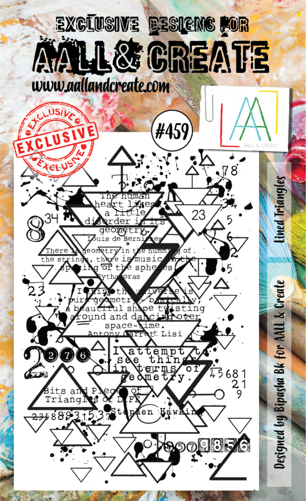 Aall and Create Stamp Set A6 Lined Triangles (AALL-TP-459) (DISCONTINUED) Aall and Create Stamp Set A6 Lined Triangles (AALL-TP-459) (DISCONTINUED)
