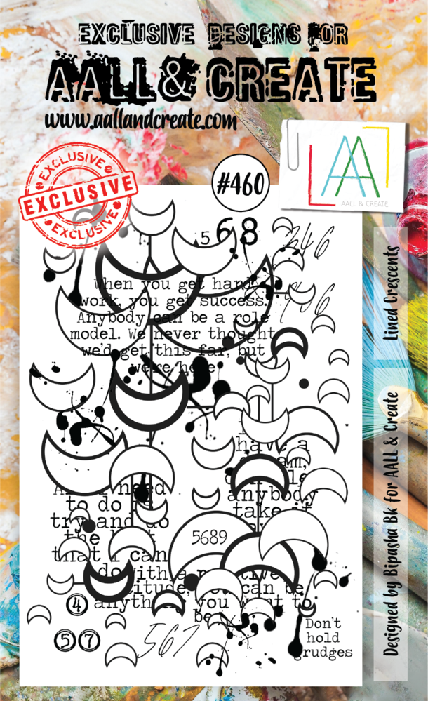 Aall and Create Stamp Set A6 Lined Crescents (AALL-TP-460) (DISCONTINUED) Aall and Create Stamp Set A6 Lined Crescents (AALL-TP-460) (DISCONTINUED)