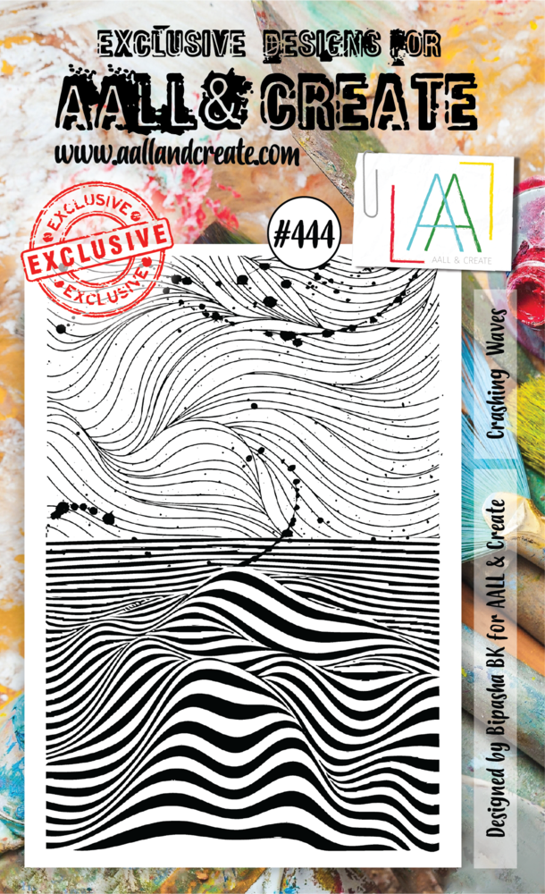 Aall and Create Stamp Set A6 Crashing Waves (AALL-TP-444) (DISCONTINUED) Aall and Create Stamp Set A6 Crashing Waves (AALL-TP-444) (DISCONTINUED)