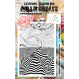 Aall and Create Stamp Set A6 Crashing Waves (AALL-TP-444) (DISCONTINUED)
