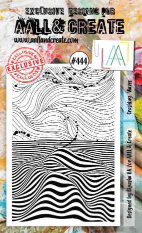 Aall and Create Stamp Set A6 Crashing Waves (AALL-TP-444) (DISCONTINUED) Aall and Create Stamp Set A6 Crashing Waves (AALL-TP-444) (DISCONTINUED)