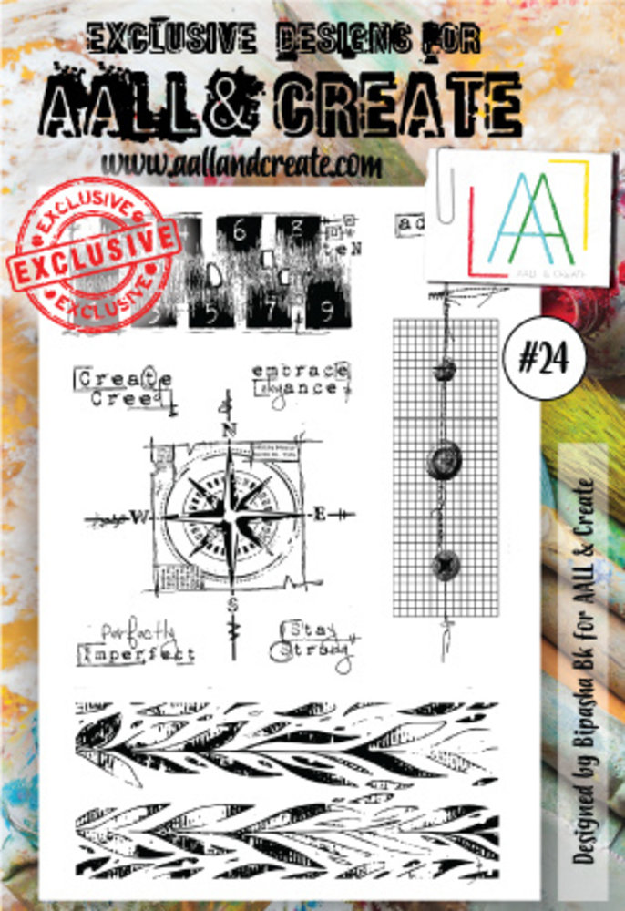 Aall and Create Stamp Set A6 Compass (AALL-TP-024) (OUTLET) Aall and Create Stamp Set A6 Compass (AALL-TP-024) (OUTLET)