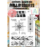 Aall and Create Stamp Set A6 Compass (AALL-TP-024) (DISCONTINUED)