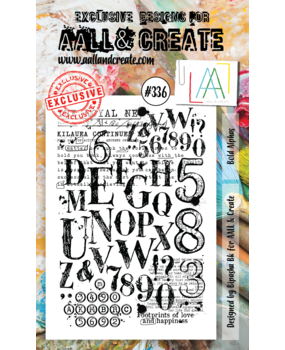 Aall and Create Stamp Set A6 Bold Alphas (AALL-TP-336) (DISCONTINUED)
