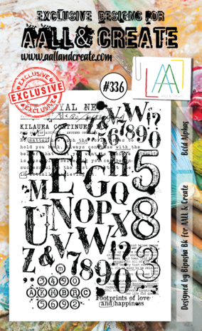 Aall and Create Stamp Set A6 Bold Alphas (AALL-TP-336) (DISCONTINUED) Aall and Create Stamp Set A6 Bold Alphas (AALL-TP-336) (DISCONTINUED)