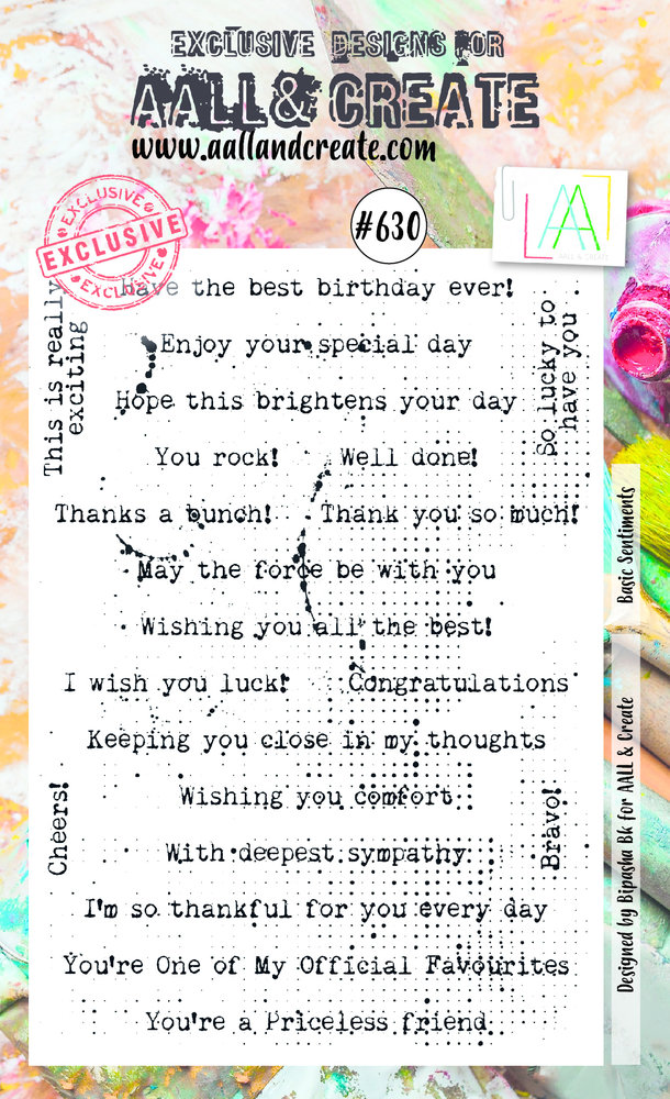 Aall and Create Stamp Set A6 Basic Sentiments (AALL-TP-630) (DISCONTINUED) Aall and Create Stamp Set A6 Basic Sentiments (AALL-TP-630) (DISCONTINUED)